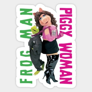 FROG MAN X PIGGY WOMAN Sticker